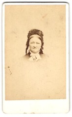 photograph portrait of an elderly woman