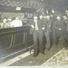 Vintage Early 1900’s Restaurant / Pub Owners Bartenders & Customers Photograph