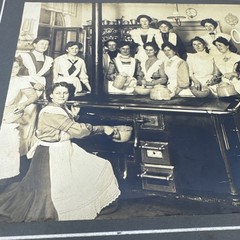 Vintage Dated October 1905 Restaurant Kitchen Photograph