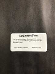 The New York Times (Sunsets of the Empire Building) by Vincent Laforet 27.5 x 23