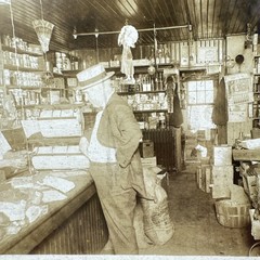 Vintage Dated September 1907 Grocery Store Photograph