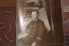 Old Photo – Man in Uniform with Headphones – Radio??