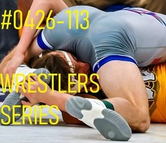 MALE PORTRAIT #0426-113 -athletes -wrestlers series -freeShip/usa