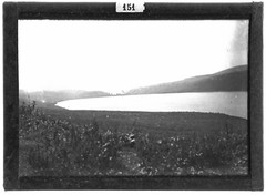 Glass Plate Vintage Black and White Photo 6×9 cm Cévennes Lake France