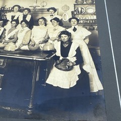 Vintage Dated October 1905 Restaurant Kitchen Photograph