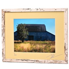 MICHAEL RAY Original Vintage Signed Long Island Landscape Barn Photograph Print