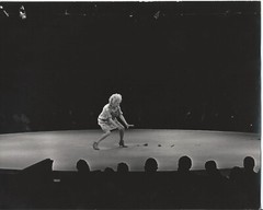 Hendrickson Original Photo B&W PHYLLIS DILLER ON STAGE 1960’s w/ROSES 10 x 8″