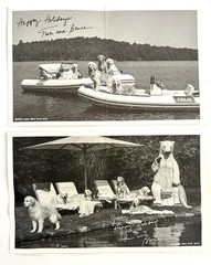 Pair of Bruce Weber Original SIGNED Cards Photographs 2016 & 2019 Dogs Rare