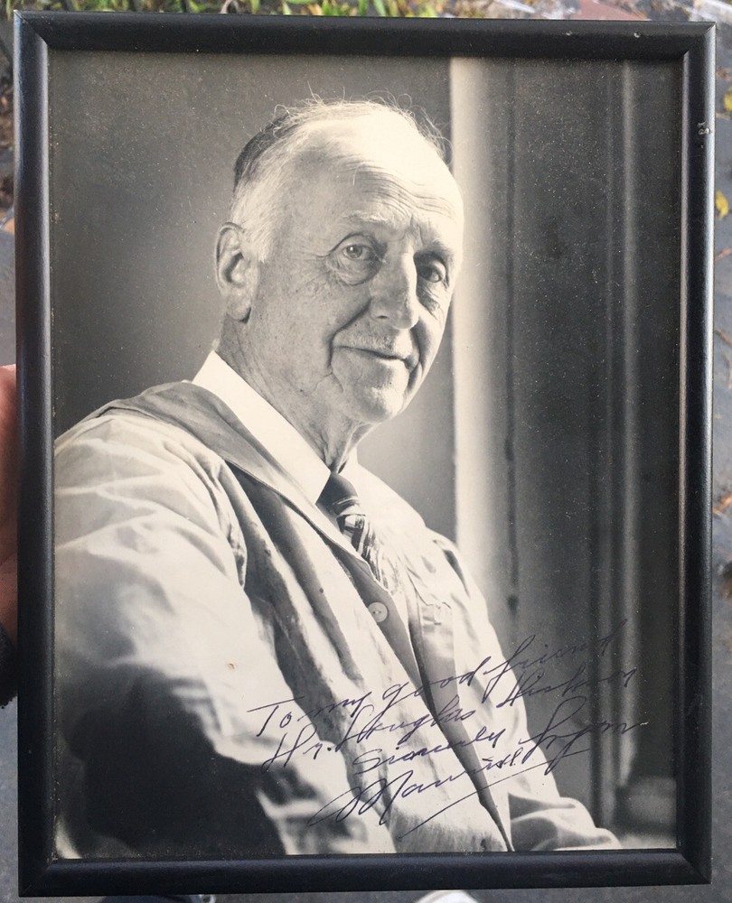 SIGNED ca.1960 Portrait Photo of Beloved Artist MAURICE LOGAN, Painter Died 1977