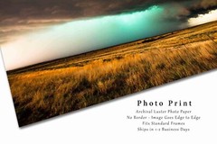 Storm Photography Print: Texas Panhandle Thunderstorm Prairie Weather Photo