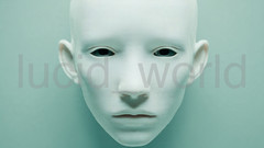 Hyper-Realistic Cybernetic Android Face Digital Download File Surreal Robot Art