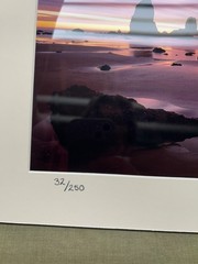 Signed Photography 11 x 14 Matted Unframed, Brilliant Full Color Seashore