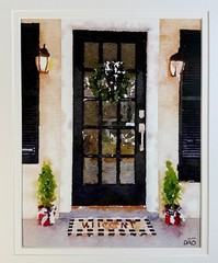 Welcome Home Digital Watercolor Original Photograph 8 X 10 Mat 11 X 14 – Signed