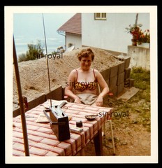 Woman in Bikini – 1980s – Swimwear Radio HB Cigarettes – Photo 9x9cm