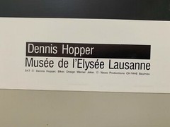 DENNIS HOPPER, BIKER, RARE AUTHENTIC 1980’s ART PRINT, LAST ONE!