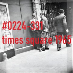 VINTAGE MALE PORTRAIT #0224-331 -times square 1965 -free shipping usa