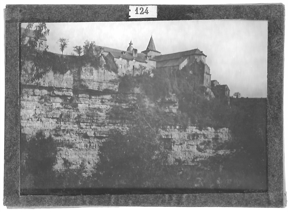 Old Black And White Photo Glass Plate 6X9 Cm Village Cévennes France