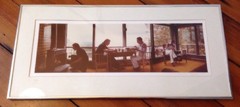 Vtg 1977 Shenandoah Valley Mountains Cabin Gay Couple Writers Framed Photograph