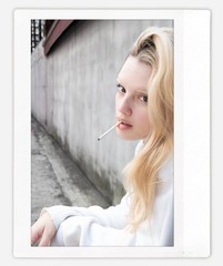 Art model Bradley Instax Wide Instant Film Print