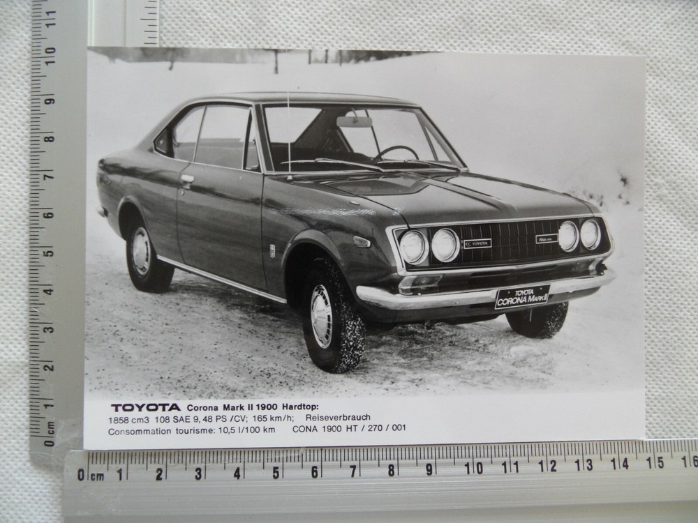 Foto Fotografie photo photograph TOYOTA Corona Mark II 1900 Hardtop SR720