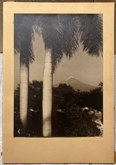 HUGE BREHME ‘Popocatepetl’ MEXICO Volcano Mountain SIGNED Gelatin Silver PHOTO