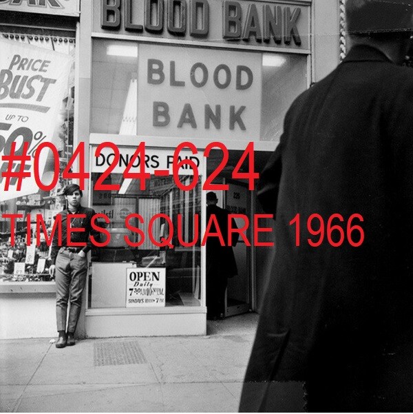 VINTAGE MALE PORTRAIT #0424-624 -times square nyc 1966 – free shipping in usa