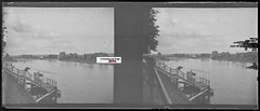 Vichy, Water, Stereoscopic Glass Photo Plate, Black & White Negative 4.5X10.7 Cm