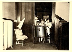 Dunce Cap Orphanage Punishment c1920s Fotofolio Art Photo Print Card 4.25”x6”