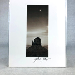 Art Photography Sepia MOONRISE PANORAMA Monument Valley Utah Alain Briot Signed