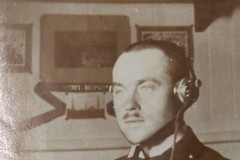 Old Photo – Man in Uniform with Headphones – Radio??