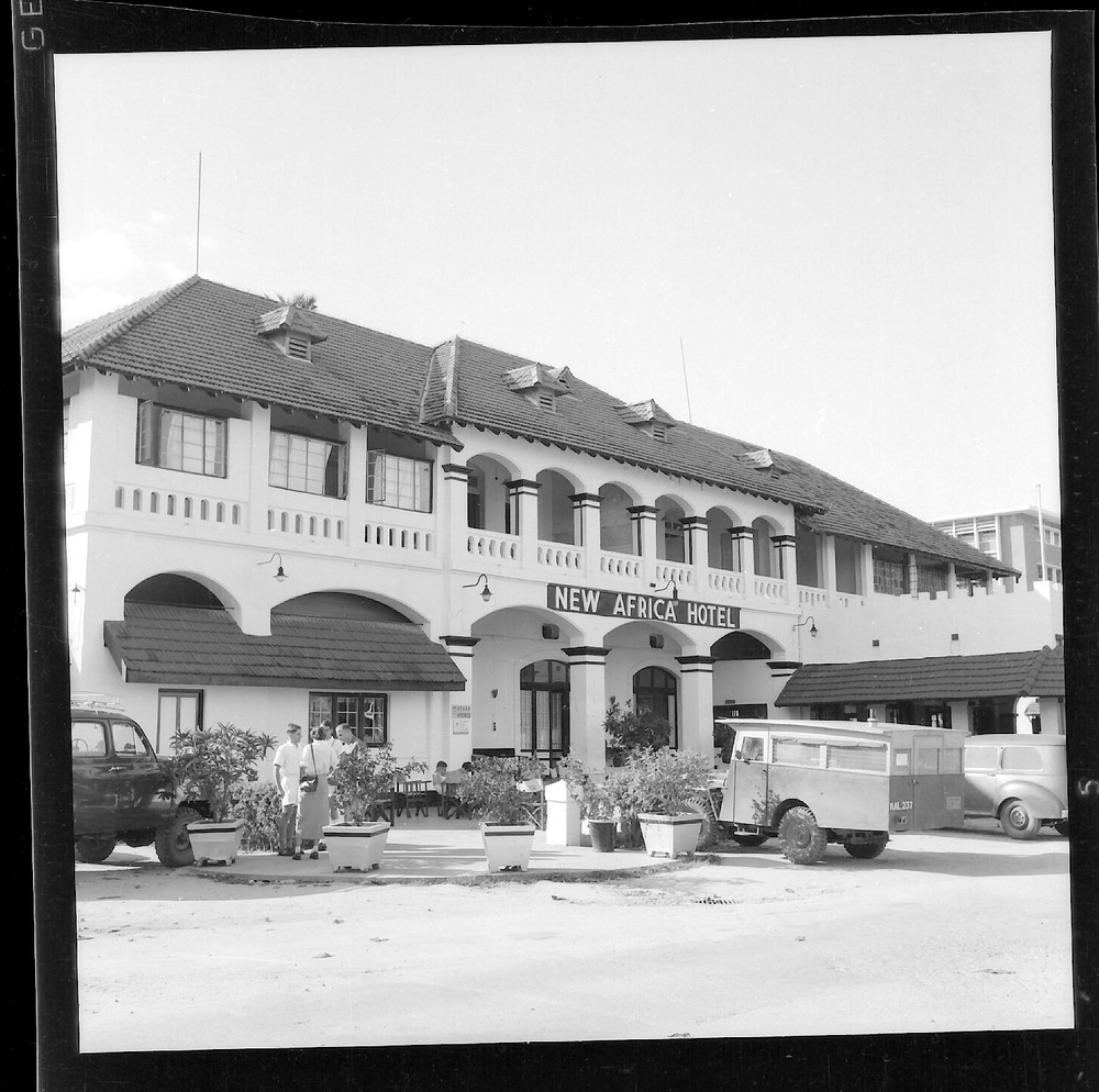 New Africa Hotel Africa – Negative Photo Old Year 1950-60