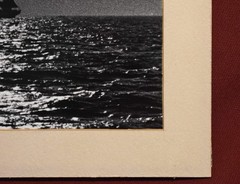 Vintage Photograph Print, Possibly Silver Gelatin, Featuring a Three Masted Ship