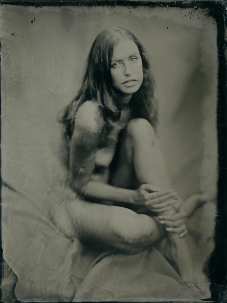 Original ART Nude COLLODION WETPLATE 18x24cm (8×10″) 020