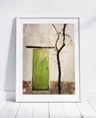 Adobe Green Door, Tucson Arizona Southwest Wall Art Photography