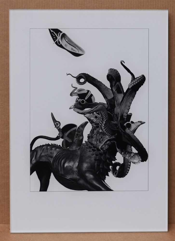 Unknown Photographer Surrealistic Silver Gelatin Photograph Signed Contemporary