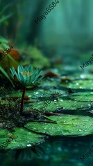 8 Green Swamp – Digital Image Picture Phone Background AI Art, 8 images