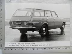 Photo Photography Photograph Toyota Corona 1600 Break SR720