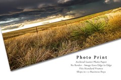 Storm Photography Print – Picture of Thunderstorm Over Plains in Texas Panhandle