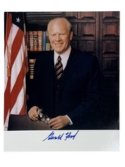 Gerald Ford / Signed Presidential Portrait Photo 1977