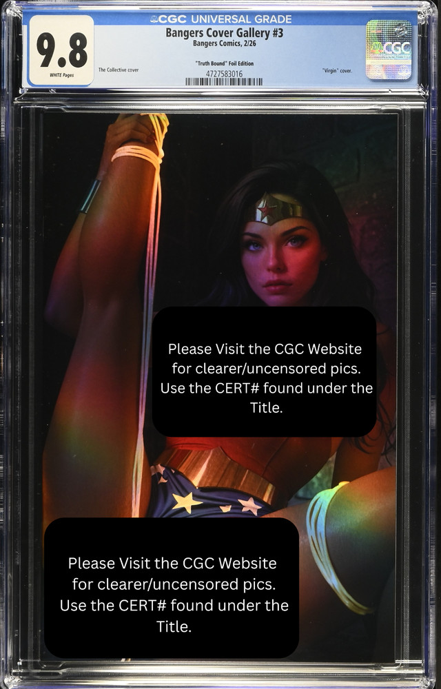 FOIL ’26 Bangers Comics Wonder Woman Cosplay VIRGIN Chase Var LE 10 CGC 9.8