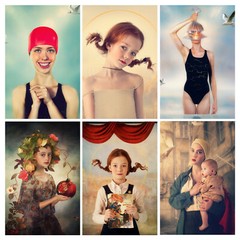 An Imaginative Folio of Six Signed Photographs – Fine Art Portraits of Children