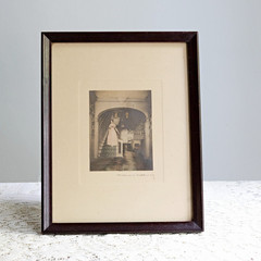 Antique Wallace Nutting Hand Colored Photo Jaffrey House New Hampshire