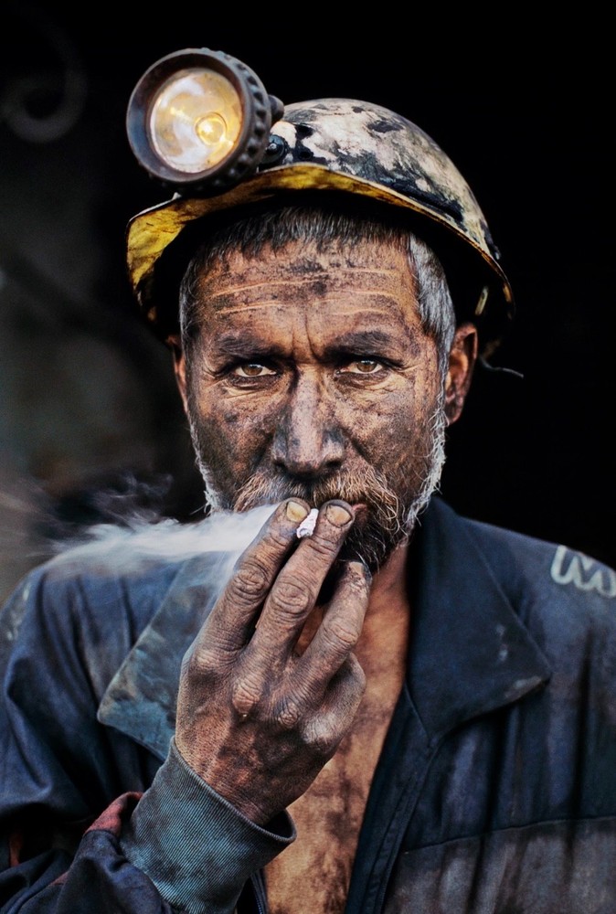 Magnum Square Print by Steve McCurry: Coal Miner, Afghanistan, 2002 (Signed)