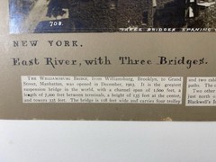 C1900 New York City Photo. Brooklyn Bridge Williamsburg Bridge. August Loeffler