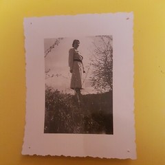 Photo Antique, Vintage, Circa 1930, Proud Woman on a Trip