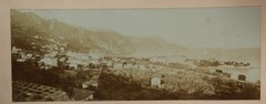Vintage Photo, Citrate France Beaulieu-Sur-Mer Panoramic 21X56Cm 1900