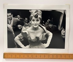 Frank Horvat “Monique Dutto Metro exit Paris JDF Soir 1959” Signed Photograph