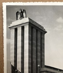 Old Photo Universal Exhibition 1937 Paris Speer Pavilion Germany Eagle