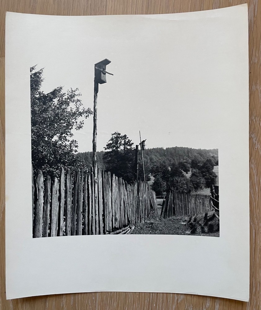 Lithuanian Viktoras Kapocius Zervynai Village Gelatin Silver Print Signed