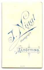 Photograph J. Niggl, Altötting, obese clergyman with glasses